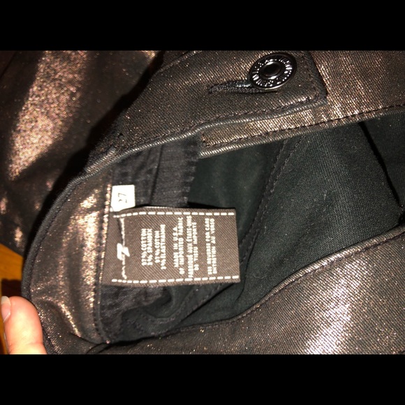 7 For all Mankind Metallic Bronze Jeans - Picture 4 of 4